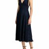 * Ml Monique Lhuillier Womens Midi Sleeveless Cocktail And Party Dress | Dresses