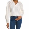 * Women Qi Cashmere Cable Stitch Collared Wool & Cashmere-Blend Sweater | Sweaters