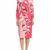 * Maggy London Womens Printed Mid Calf Sheath Dress | Dresses