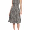 * Maggy London Womens Knit Mid Calf Fit & Flare Dress | Dresses