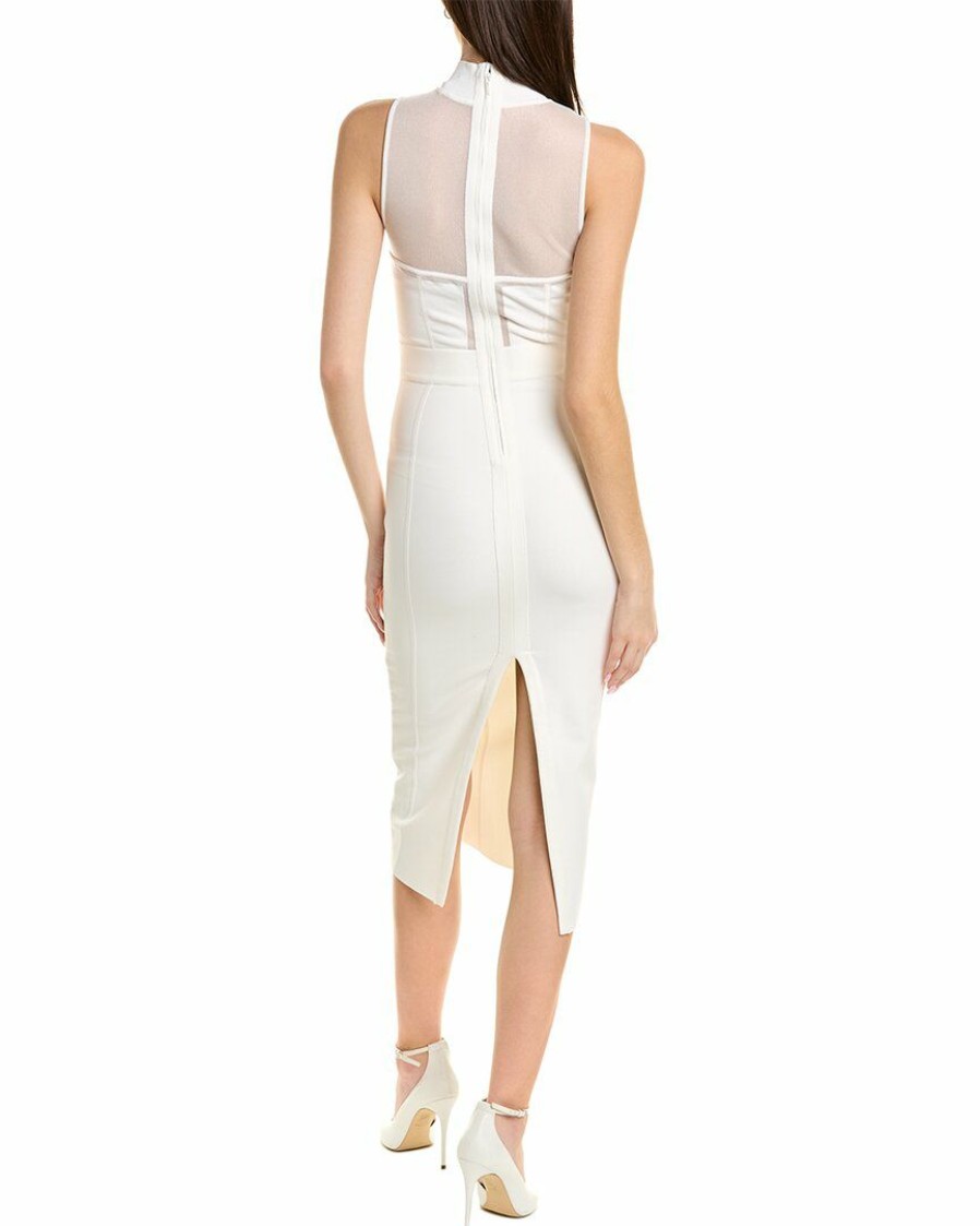 * Herve Leger Women Herve Leger Intarsia Bustier Midi Dress | Underwear-Socks