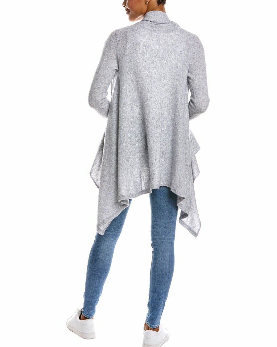 * Women Qi Cashmere Jersey Waterfall Wool & Cashmere-Blend Cardigan | Sweaters