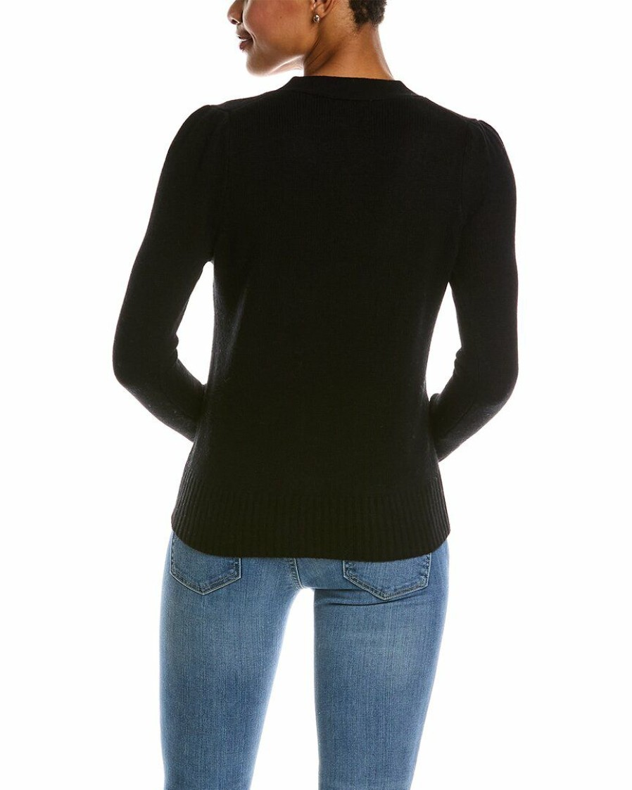 * Women Qi Cashmere Puff Sleeve Cashmere Cardigan | Sweaters