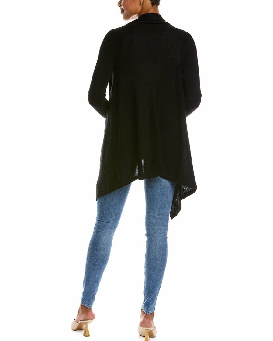 * Women Qi Cashmere Jersey Waterfall Wool & Cashmere-Blend Cardigan | Sweaters