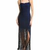 * Women Herve Leger Banded Fringe Gown | Dresses