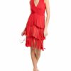 * Herve Leger Women Herve Leger Fringed Midi Dress | Dresses