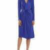 * Maggy London Womens Gathered Mid Calf Wrap Dress | Dresses