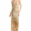 * Herve Leger Women Herve Leger Banded Foil Fringe Gown | Dresses