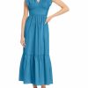 * Maggy London Womens Ruffle Sleeve Long Maxi Dress | Dresses