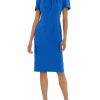 * Maggy London Womens Pleated Mid Calf Shift Dress | Dresses