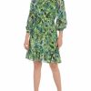 * Maggy London Womens Printed Knee Length Fit & Flare Dress | Dresses