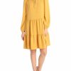 * Maggy London Womens Gathered Knee Length Fit & Flare Dress | Dresses