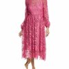 * Women Ml Monique Lhuillier Lace Midi Dress | Dresses