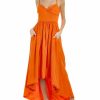 * Women Ml Monique Lhuillier Faille Midi Dress | Dresses