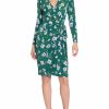 * Maggy London Womens Floral Print Knee Length Wrap Dress | Dresses